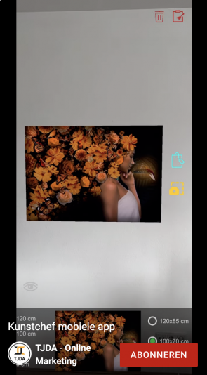 augmented reality app schilderij