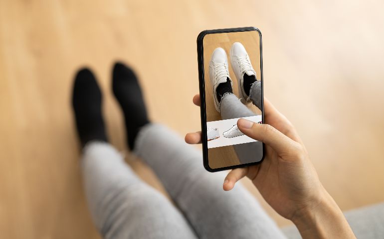 augmented reality schoenen passen