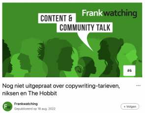 LinkedIn-nieuwsbrief Content & Community talk