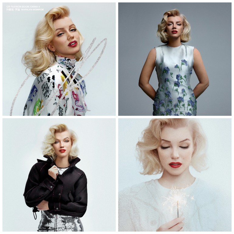 Marilyn Monroe in CR Fashion Book China.