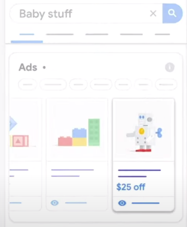 Voorbeeld van Merchant Center-promoties in Google Ads voor een sale
