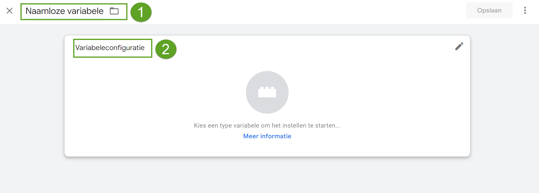 Screenshot van Google Tag Manager, hoe je New Customer Acquisition implementeert.