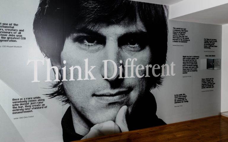 Steve Jobs Think Different als merkimago van Apple