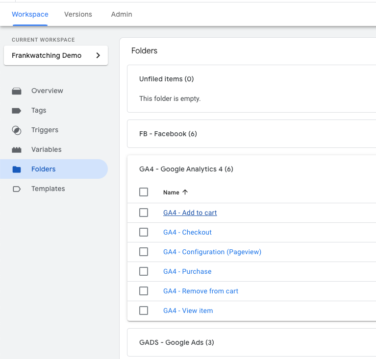 Google Tag Manager naming convention en folderstructuur