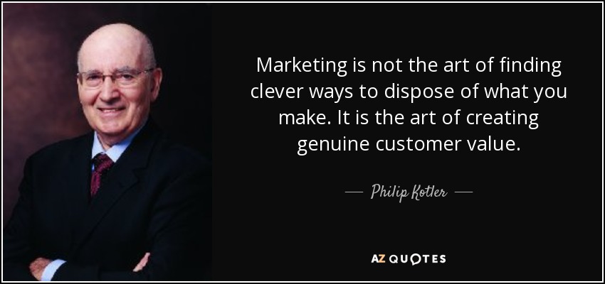 Quote van Philip Kotler