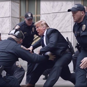 Deepfake Donald Trump arrestatie