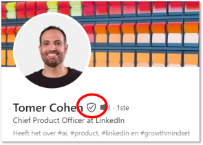 LinkedIn verificatie - profiel Tomer Cohen - Trends 2024