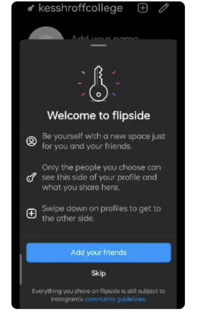Flipside - Functie Instagram