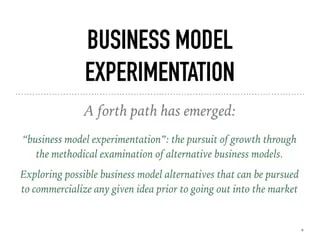business model experimentation