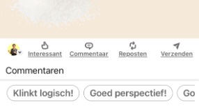 Blij voor u - en andere AI-antwoorden op LinkedIn