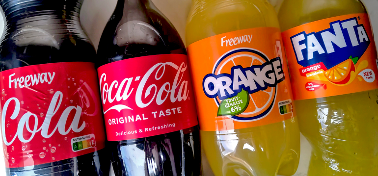 Labels cola en fanta