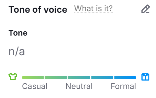 Tone of voice 